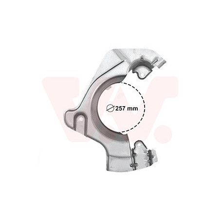 Protection disque frein avant droit pour diamètre du disque de frein [mm]  257