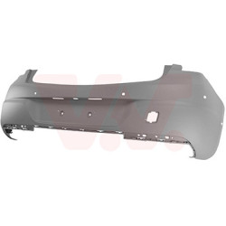 Pare-choc arrière en primer (pour véhicule 5 portes)  6 trous pour parkassist  trou camera pas opc