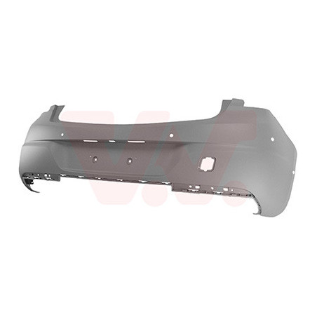 Pare-choc arrière en primer (pour véhicule 5 portes)  6 trous pour parkassist  trou camera pas opc