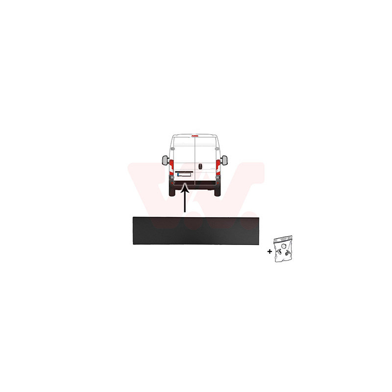 Moulure inférieure porte arrière gauche noir