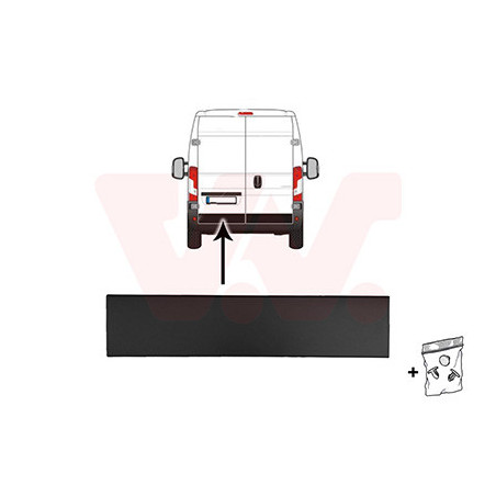 Moulure inférieure porte arrière gauche noir