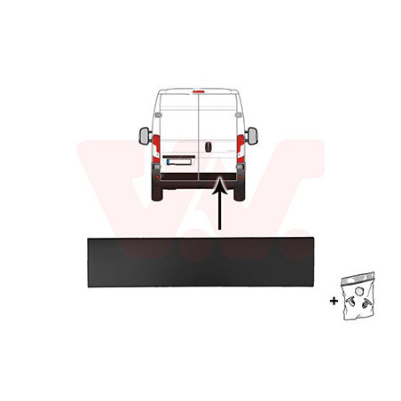 Moulure inférieure porte arrière droite noir