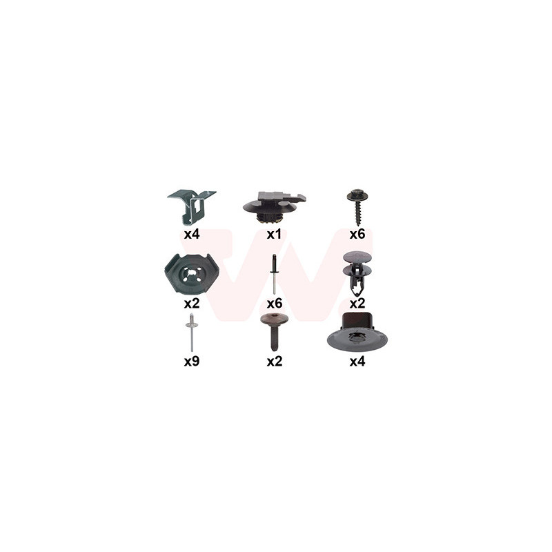 Kit montage pare-choc arrière