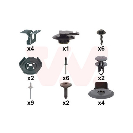 Kit montage pare-choc arrière