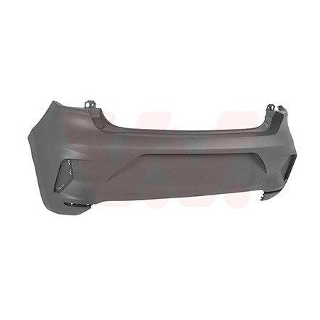 Pare-choc arrière en primer 23  sans trous pour parkcontrol