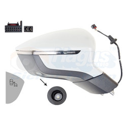 Rétroviseur électrique complet droit 15pin chauffant primer rabattable électriquement avec éclairage inférieur side assist 