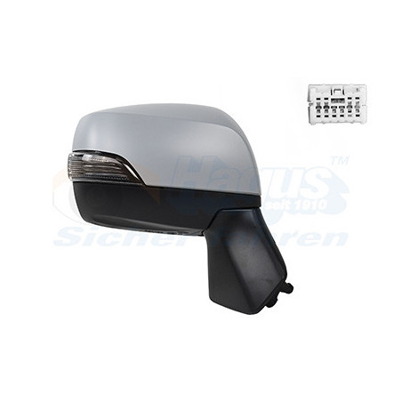 Rétroviseur électrique complet droit chauffant primer avec répétiteur rabattable électriquement