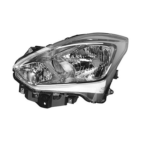 Phare gauche avec clignotant h4 type ga (basic)  réglage électrique avec feu deposition