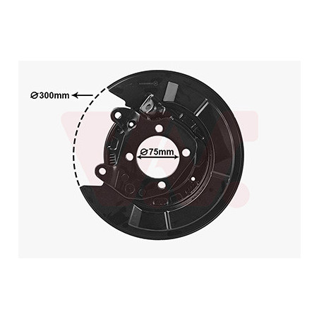 Protection disque frein arrière gauche