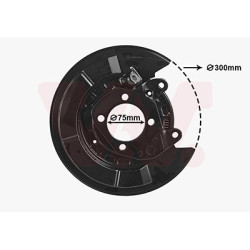 Protection disque frein arrière droit