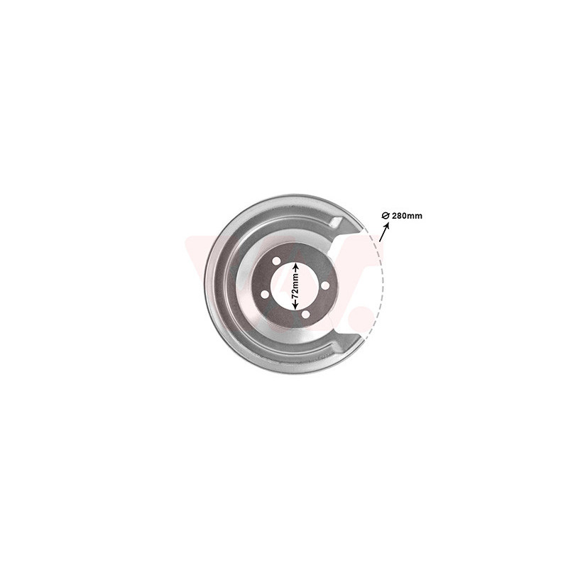 Protection disque frein arrière gauche pour diamètre du disque de frein [mm]  259