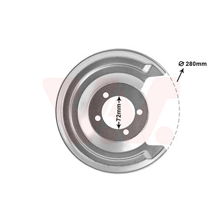 Protection disque frein arrière gauche pour diamètre du disque de frein [mm]  259