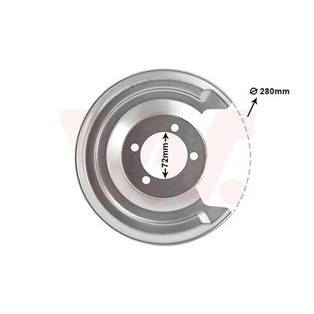 Protection disque frein arrière droit pour diamètre du disque de frein [mm]  259