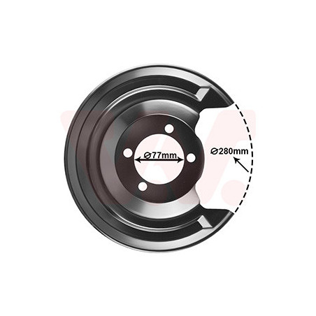 Protection disque frein arrière droit