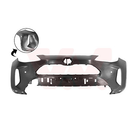 Pare-choc avant adventure premiere  2 trous pour parkcontrol  2 trous pour assistant d angle mort avec trous pour moulure