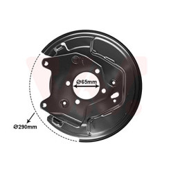 Protection disque frein arrière gauche -1-03