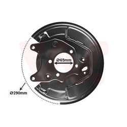 Protection disque frein arrière gauche 1-03 
