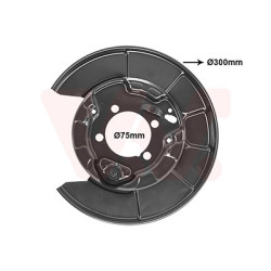 Protection disque frein arrière gauche