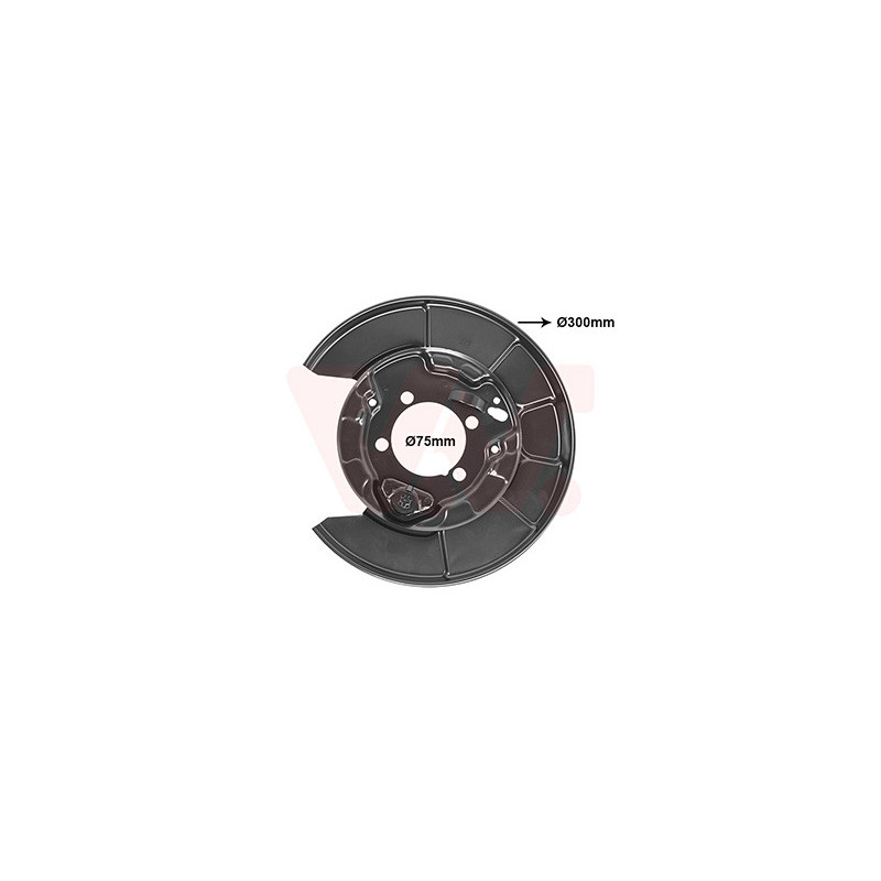 Protection disque frein arrière gauche