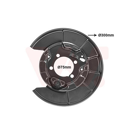 Protection disque frein arrière gauche