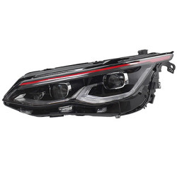 Phare double avant gauche -24 matrix led gti cadre  rouge avec feu de jour (led) pour véhicules avec feux-phares de virages