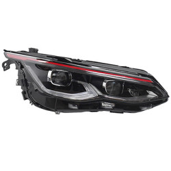 Phare double avant droit -24 matrix led gti cadre  rouge avec feu de jour (led) pour véhicules avec feux-phares de virages