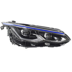 Phare double avant droit -24 matrix led gte cadre  bleu avec feu de jour (led) pour véhicules avec feux-phares de virages