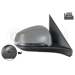 Rétroviseur électrique complet droit 9pin primer chauffant rabattable électriquement avec éclairage inférieur