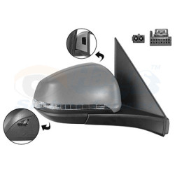 Rétroviseur électrique complet droit 11pin primer chauffant rabattable électriquement avec éclairage inférieur side assist