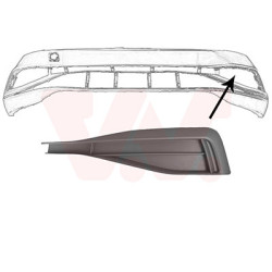 Grille prise d'air inférieure gauche -a.b. partie supérieure