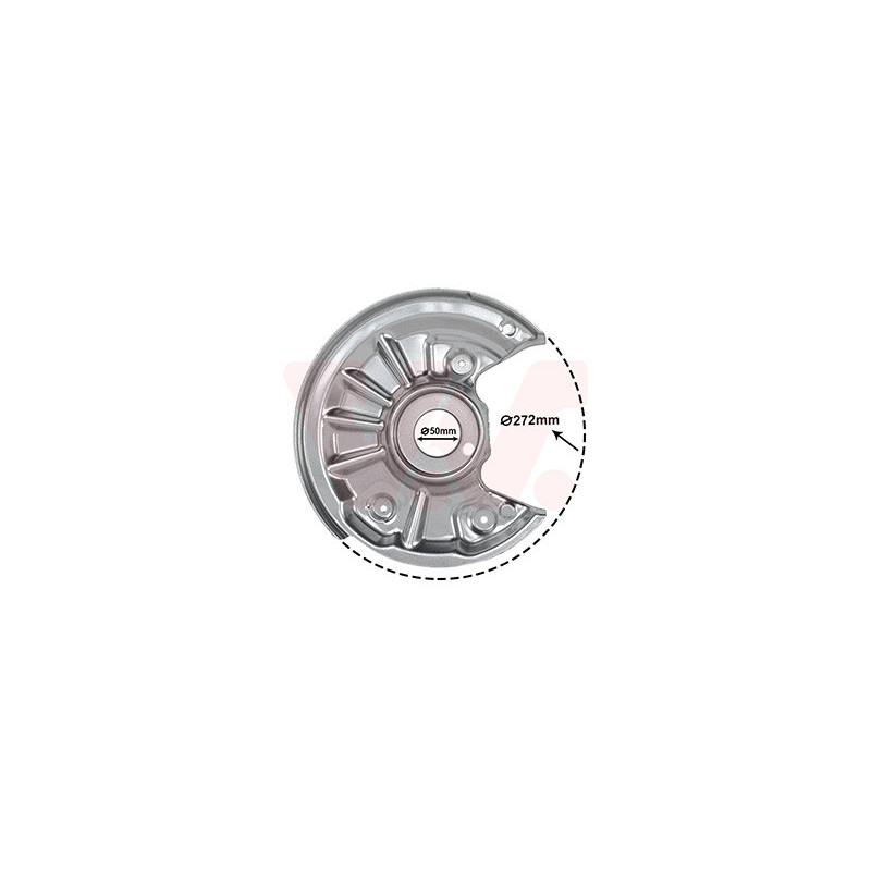 Protection disque frein arrière droit pour diamètre du disque de frein [mm]  272 pour véhicules avec châssis sport