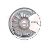 Protection disque frein arrière droit pour diamètre du disque de frein [mm]  272 pour véhicules avec châssis sport