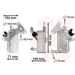 Radiateur huile pour boÎte de vitesse automatique