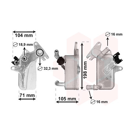 Radiateur huile pour boÎte de vitesse automatique