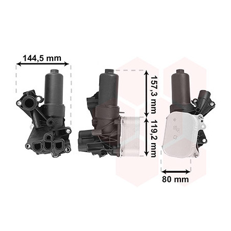 Radiateur huile pour moteur