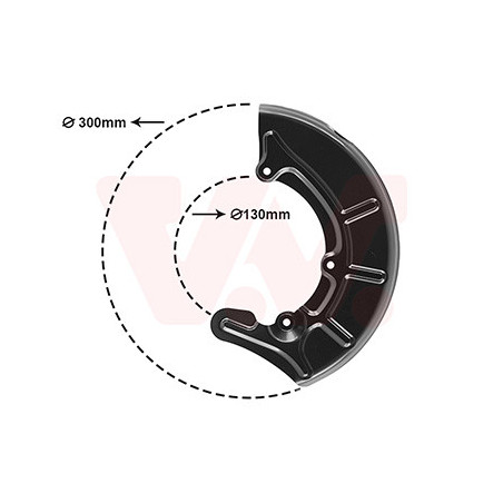 Protection disque frein avant droit pour diamètre du disque de frein [mm]  280