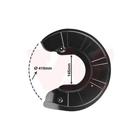 Protection disque frein avant gauche pour diamètre du disque de frein [mm]  355