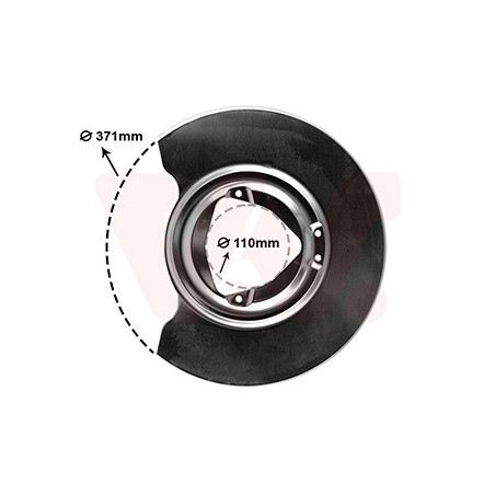 Protection disque frein avdroit ou gauche pour diamètre du disque de frein [mm]  371