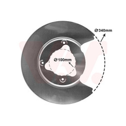 Protection disque frein arrière droit