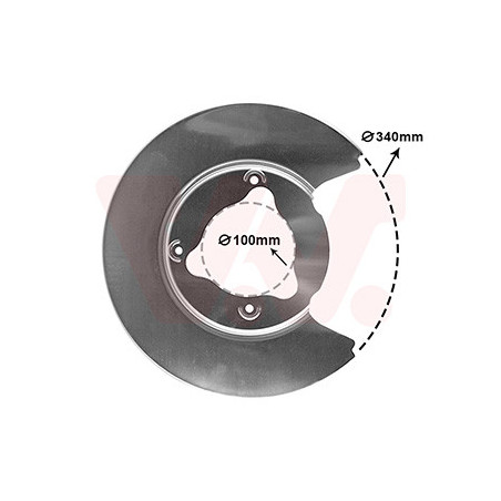 Protection disque frein arrière droit