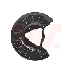 Protection disque frein arrière droit pour véhicules sans frein àmain électrique pour diamètre du disque de frein [mm]  272