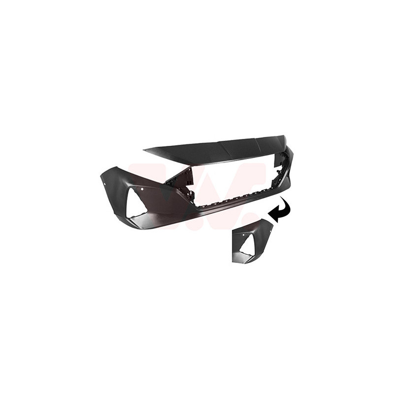 Pare-choc avant  4 trous pour parkassist pas n-line