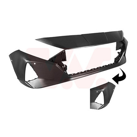 Pare-choc avant  4 trous pour parkassist pas n-line