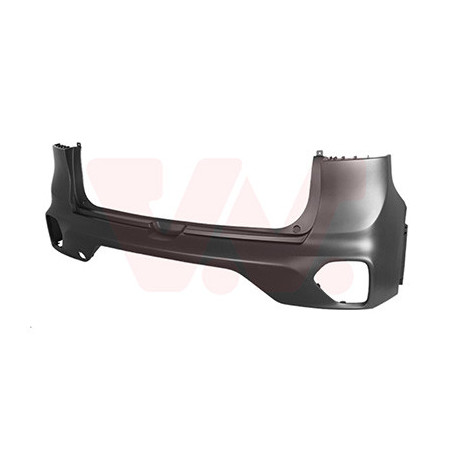 Pare-choc arrière en primer sans trous pour parkcontrol partie supérieure