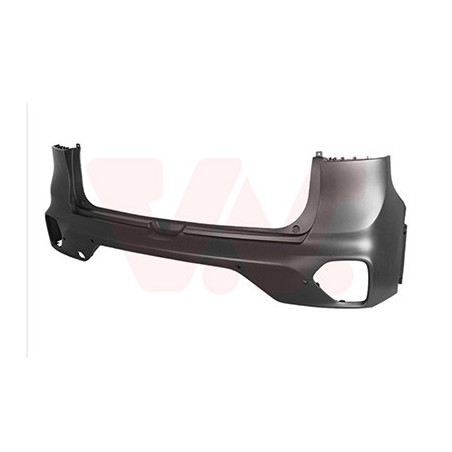 Pare-choc arrière en primer  4 trous pour parkcontrol partie supérieure