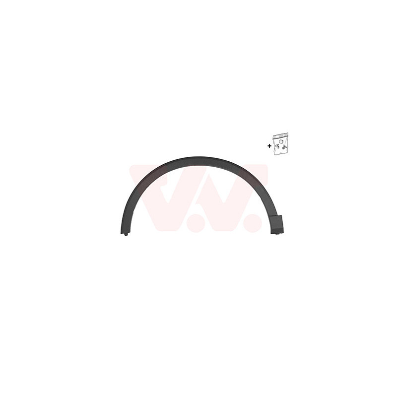 Moulure arc de roue avant gauche
