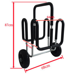 Carro de transporte de aluminio para 2 paddle - carro en M