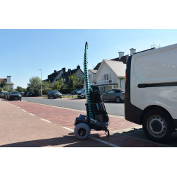 Alu paddleboard met ballonwielen ideaal voor zand