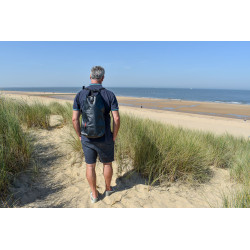 Mochila impermeable de 25l negro