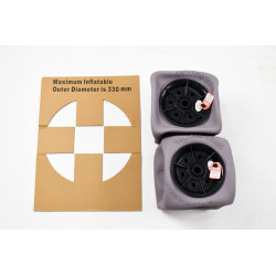 Roues gonflables plage diam 30cm largeur 18,5 cm